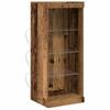 LED Sideboard Reclaimed Wood Look 41 x 37 x 100 cm Engineered Wood
