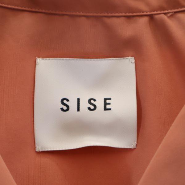 SISE Long sleeve Open collar shirt salmon pink long Men's Used