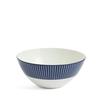 Wedgwood Geo Blue Pinstripe 1079121 [Officially Imported] Bowl, 16cm, Blue,
