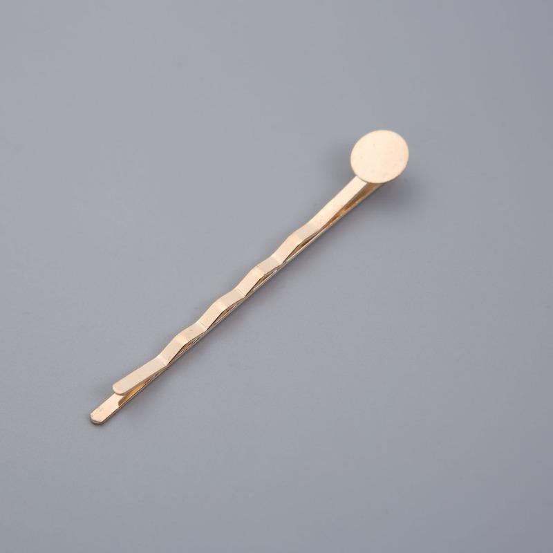 

Metal Straight Wavy Hair ClipsTape Adhesive AccessoriesEdge Clips Bangs Clips Materials Golden four waves золотий