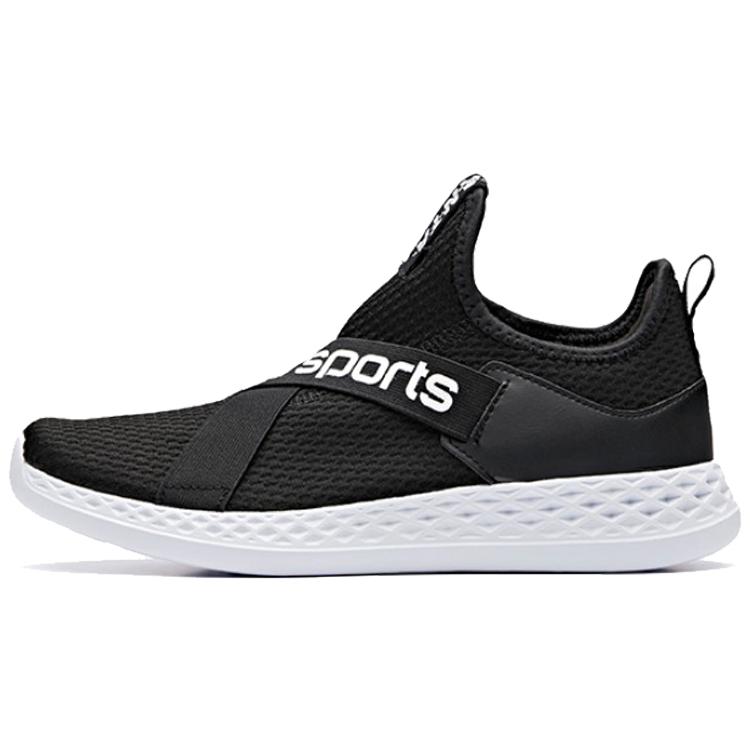 

New Anta Low Top Running Shoes Women s Black White 92918850-4 35.5