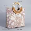 Sequin Spring and Summer Tote Bag, High-end Sense Niche Embroidered Women's Bag, Large-capacity Woven Handbag