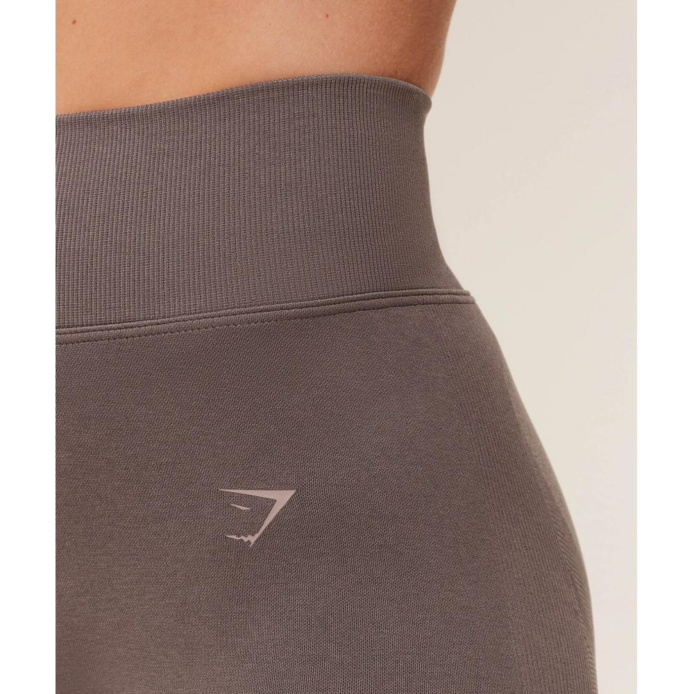 Gymshark Lift Seamless Leggings Cool Brown B6a9c Nbzg