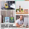 Set of 24 Picture Frame Bulk with Acrylic Sheet 4 X 6 Inch Photo Collage Frames with Invisible Nail and S Hooks for Wall Table