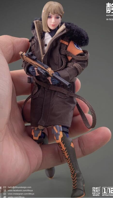 i8Toys POCKET COLLECTION Series KATHERINE Articulated Action and Full Set DX [AC] 1/12 Figure, Body, Head, Outfit, Accessories, (i8-72C323D Version)