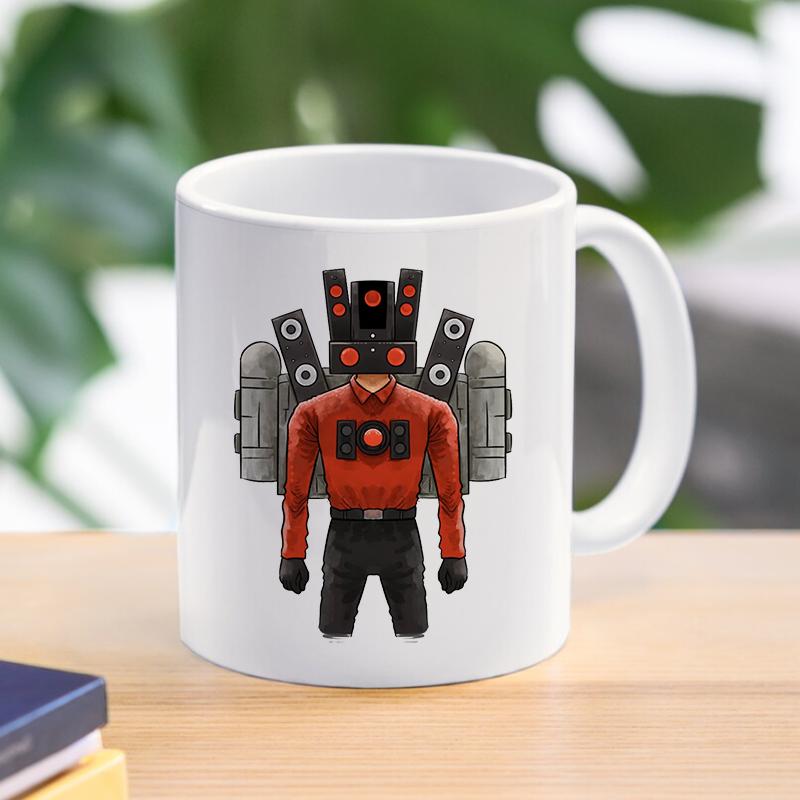 Cartoon Skibidi Toilet Coffee Tea Mugs Speakerman Camcordeman Breakfast Dessert Milk Water Ceramic Cups Home Drinkware Friend Gifts
