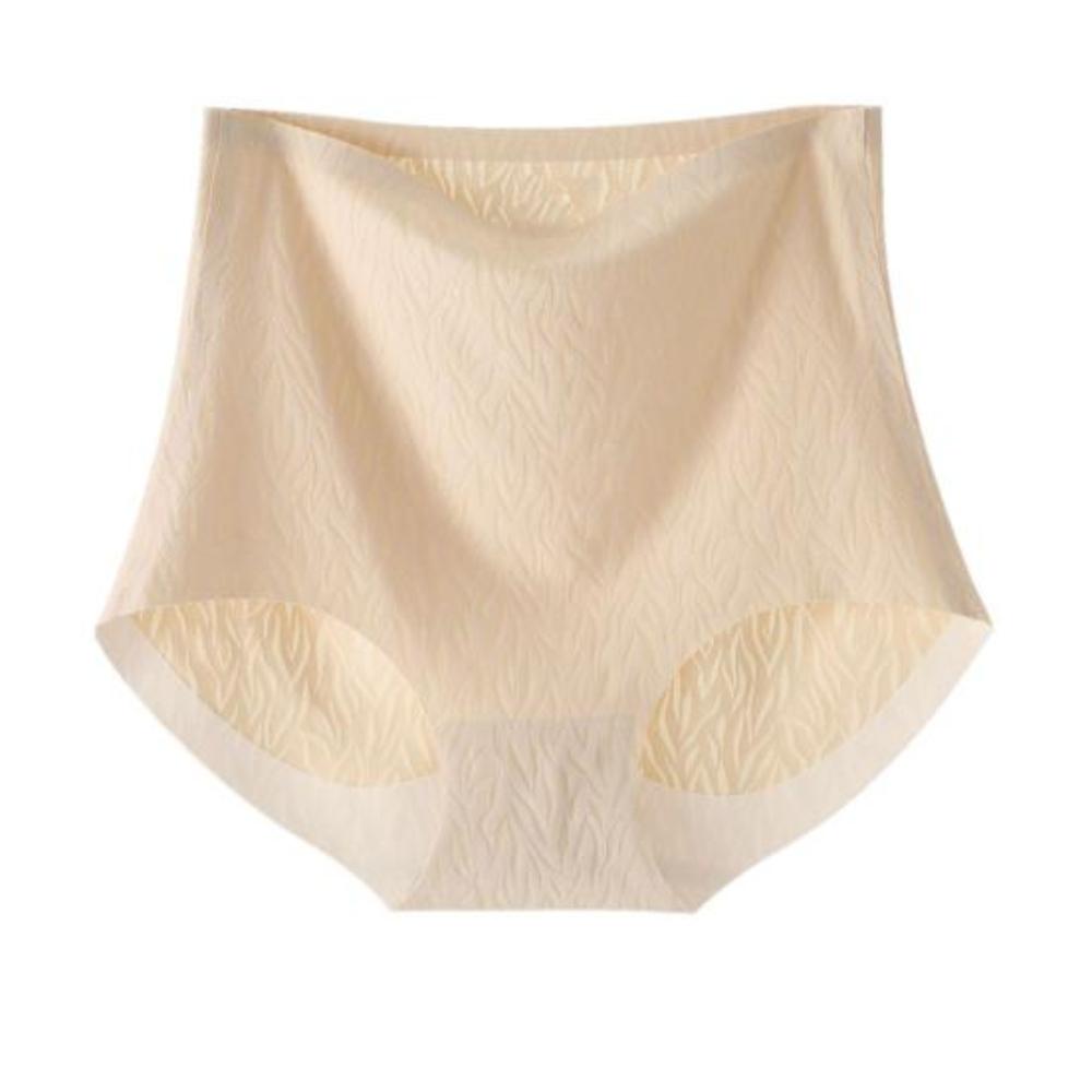 Women Briefs Solid Color Thin Breathable Elastic Lifting Buttocks Abdominal Tuck Underwear High Waist Seamless Underwear