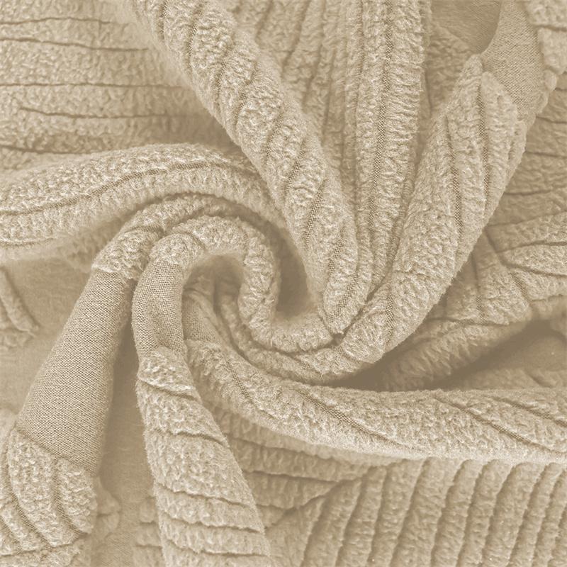 1PC Solid Color Semicircle Chair Cover Jacquard Elastic Make-up Chair Seat Covers Stretch Seat Slipcover for Coffee Bar Hotel