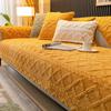 Plush Sofa Cushion Winter Non-slip Seat Cushion Thickened Warm Sofa Cover Simple Modern Winter Sofa Towel