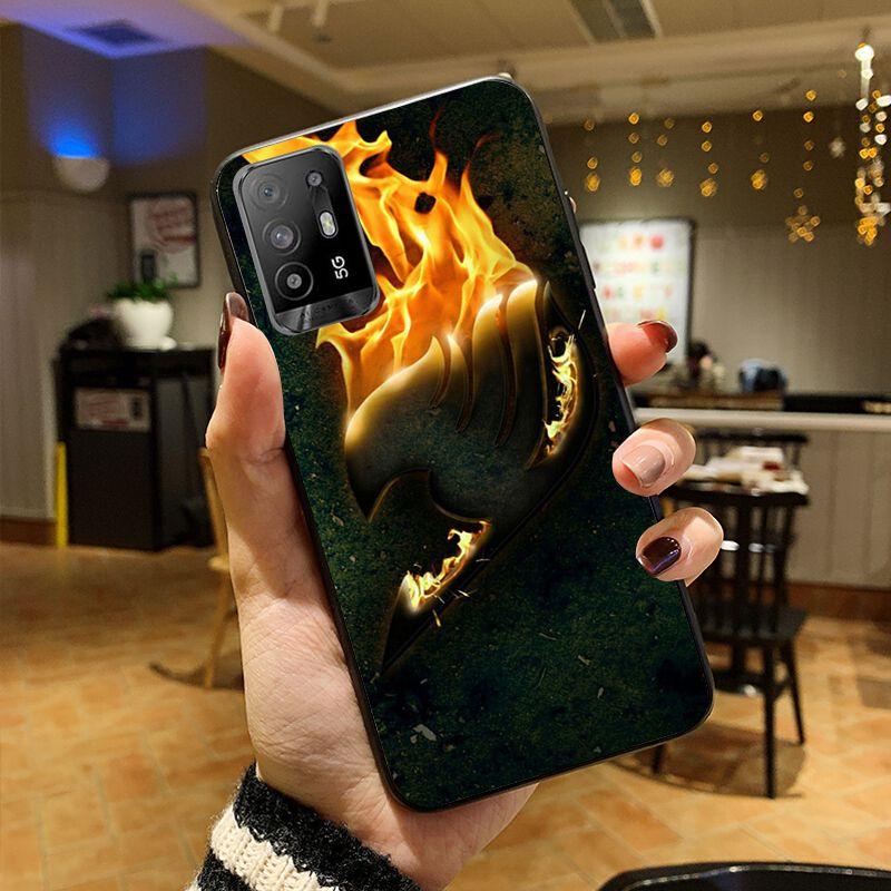 Funda Anime Manga Fairy Tail Phone Cover For OPPO A74 A94 5G A3S A5 A5S A9 A12 A15S A52 A53 A53S A72 A73 2020 A91 5G Cases Coque