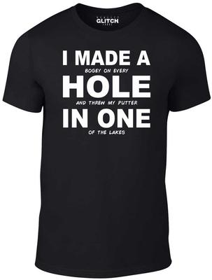 Tričko Hole in One - Vtipné tričko retro golfový vtip klub sport hřiště masters US