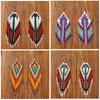 Colorful Tassel Ethnic Style Earrings, Vintage Bohemian Women's Earrings