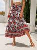 Bohemian Rayon Lace Spliced Long Dress for Beach Vacations