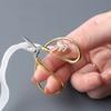 Stainless Steel Sharp Blade Zinc Alloy Handle Mini Cross Stitch Thread Head Sewing Cutter Household DIY Crafts Tailor Scissors