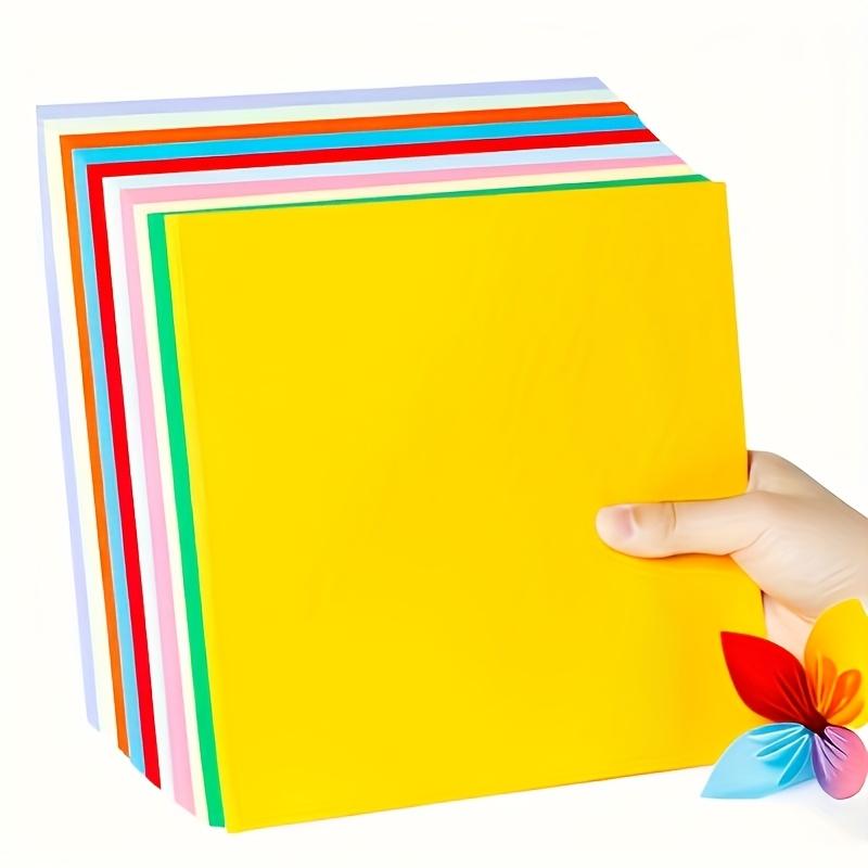 

100 sheets of premium square cardstock,lightweight and convenient for origami, art crafts, office supplies and sewing