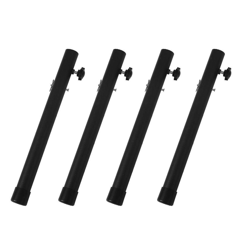 4pcs Table Leg Extenders 44cm Steel Table Leg Risers for Folding Tables Straight Bent Leg
