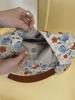 2024 New Japanese Retro Floral Canvas Tote - Large Capacity Shoulder Bag
