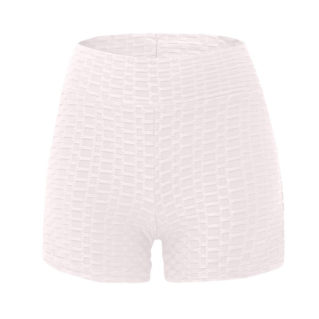 Women's Tie Back Slim Fit Casual Shorts Yoga Pants Color High Waist Sports Shorts