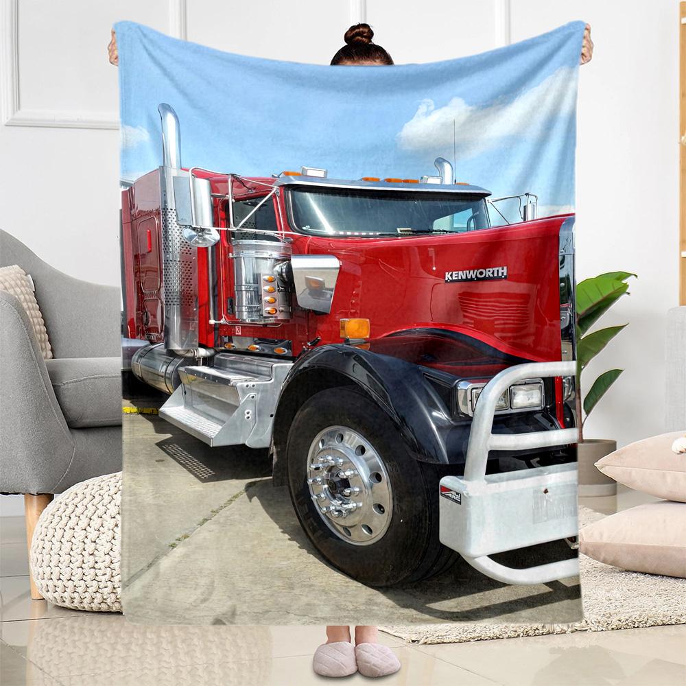 Kw Heavy Trucks Blanket Comfortable Great For Bed Picnics Chair For All Occasions Digital Print Gift For Travel Home Birthdays