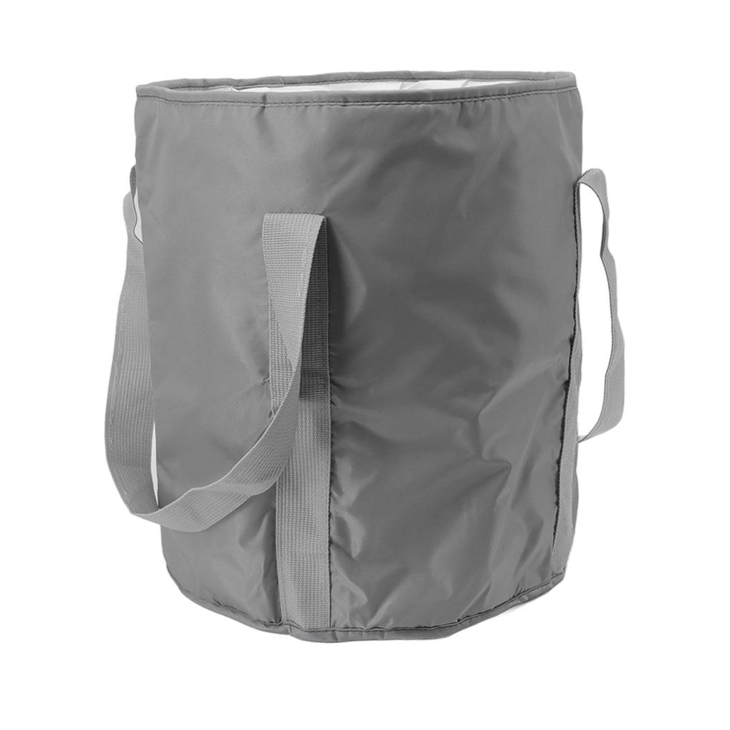 Faltbare Fußwanne Polyester Doppelschicht Zusammenklappbarer Campingeimer mit Aufbewahrungstasche für Outdoor