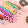 12-Piece Soft Handle Aluminum Crochet Hook Set for Handmade Sweaters