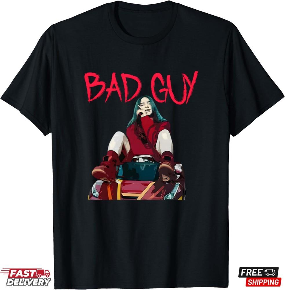 

Billie Eilish Music Tour T-Shirt Q18 Family Fan Billie Shirt Gift for Fans Unisex T-Shirt XXXL