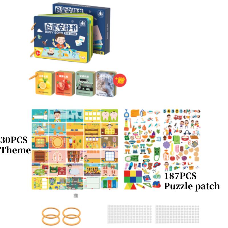 

Детская тихая книга Раннее развитие Инициировать взаимодействие Игрушка Липучка Подарок Грызение Style B