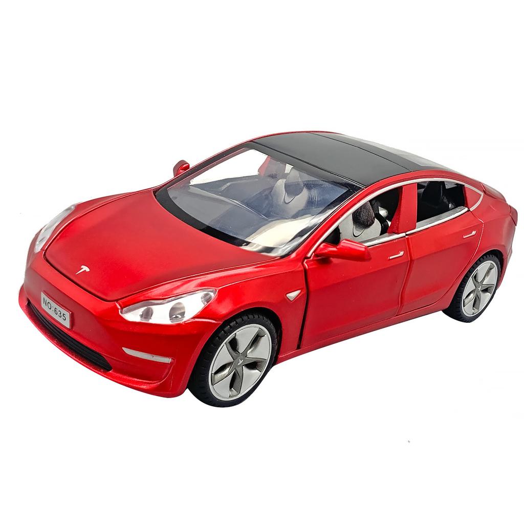 1/32 Scale Tesla MODEL 3 Alloy Car Model Diecasts & Toy Vehicles Car Decoration Kid Simulation Toys for Children Gifts Boy Toy