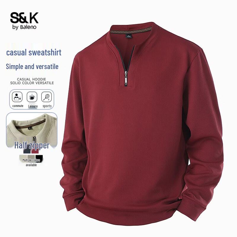 Baleno Men s S&K Half-Zip Pullover Sweatshirt 3XL