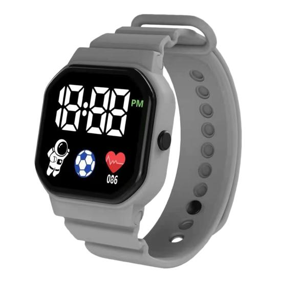 Digitální LED sportovní hodinky Nárazuvzdorný čtvercový design Velký displej Nastavitelný popruh Pohodlné nošení Hodinky s přesným časem