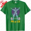 PR lub Er Podnoszenie Ciężarów Kulturystyka Fitness Siłownia Niezbędny Męski T-shirt Krótki Rękaw Luźny Oddychający Kreatywny Codzienny Fajne Koszulki