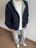 Autumn 2025 Color Block Unisex Korean Style Cardigan Hoodie - Trendy, Age-Reducing Casual Jacket