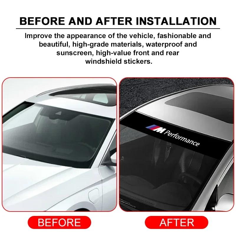 Car Front Windshield Stickers Front and Rear Decorative Emblem for BMW E30 E34 E36 E39 E46 E53 E60 E70 E71 E85 E87 E90 E91 E92