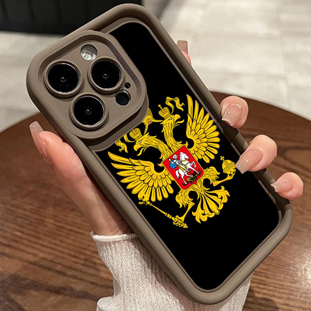 LZ15 Emblem of Russia design Silicone Phone Case for Xiaomi 11 Lite 5G 14T Redmi 14C 13C A3 Note 12 11 9 10 13 Pro Plus Shockproof Back Cover