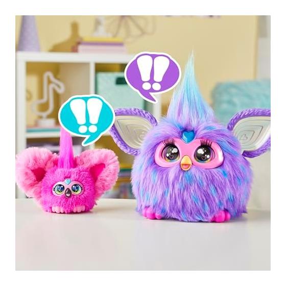 Hasbro Furby Furblets Flow Flow Mini Friend, Electric Plush Toy, For Boys and Girls, Ages 6+, Pink, Flamingo, Furby Language, Music G1699 Genuine