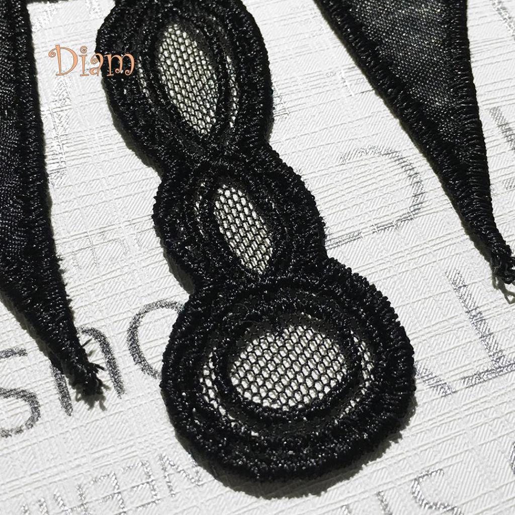 Diamin Neckline Collar Bowknot Sewing Applique Clothes Dress Decor