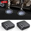New 1/2pcs LED Welcome Lights Car Door Emblem Projector Lamps For Volkswagen VW R-line GTI R Polo Golf Passat Magotan Tigua