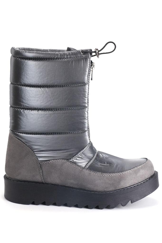 Women Modern Stylish Fashion Boots Boots Faux Leather Black Snow Boots