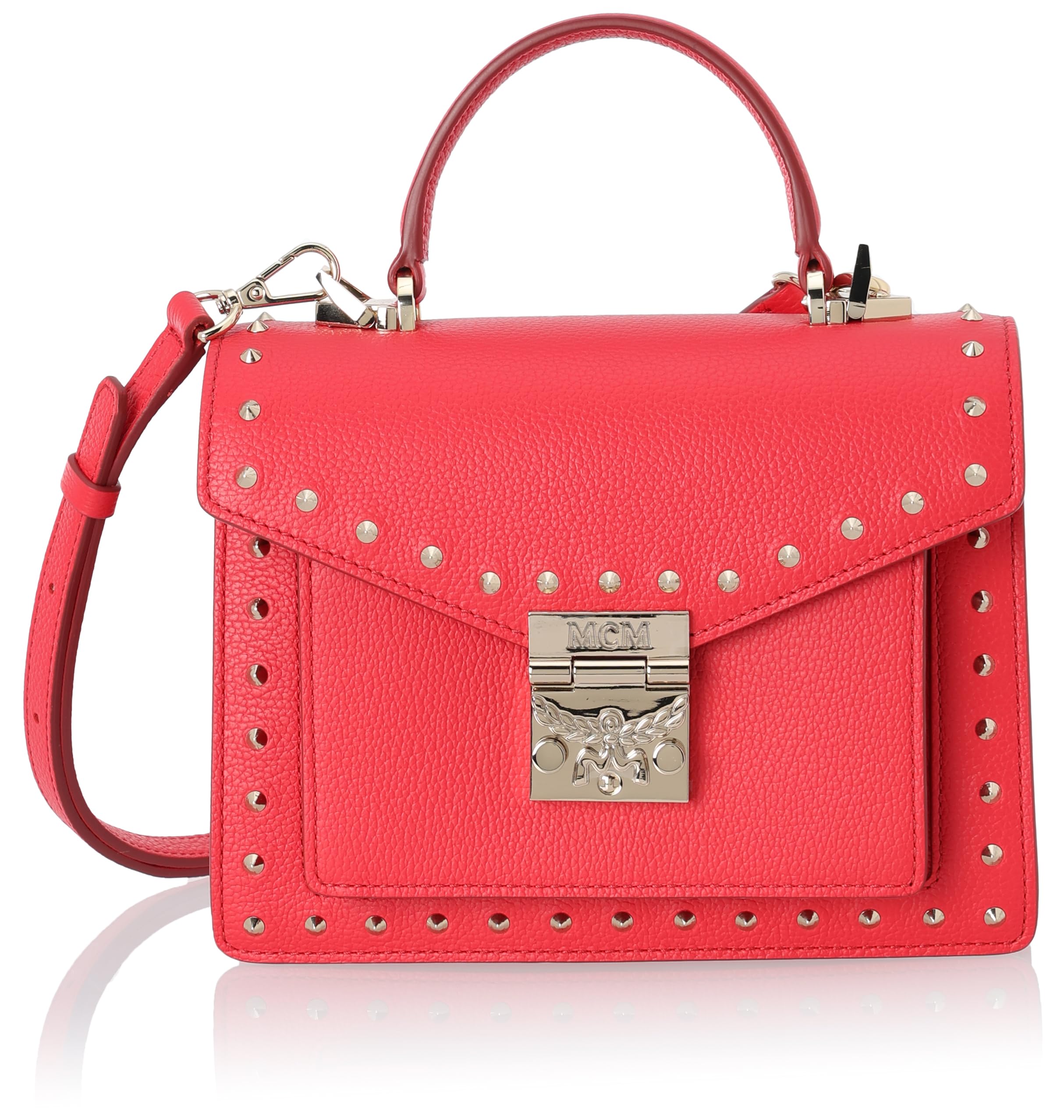 

MCM Shoulder Bag MWE8APA51 Chinese Red Women s [Used]