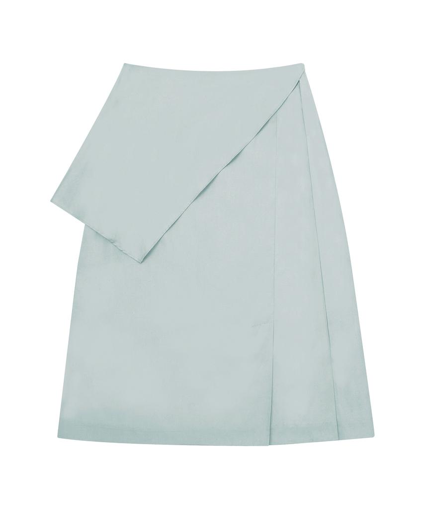 Hye Young Kim Cord Set Peplum Skirt - Blue Mint