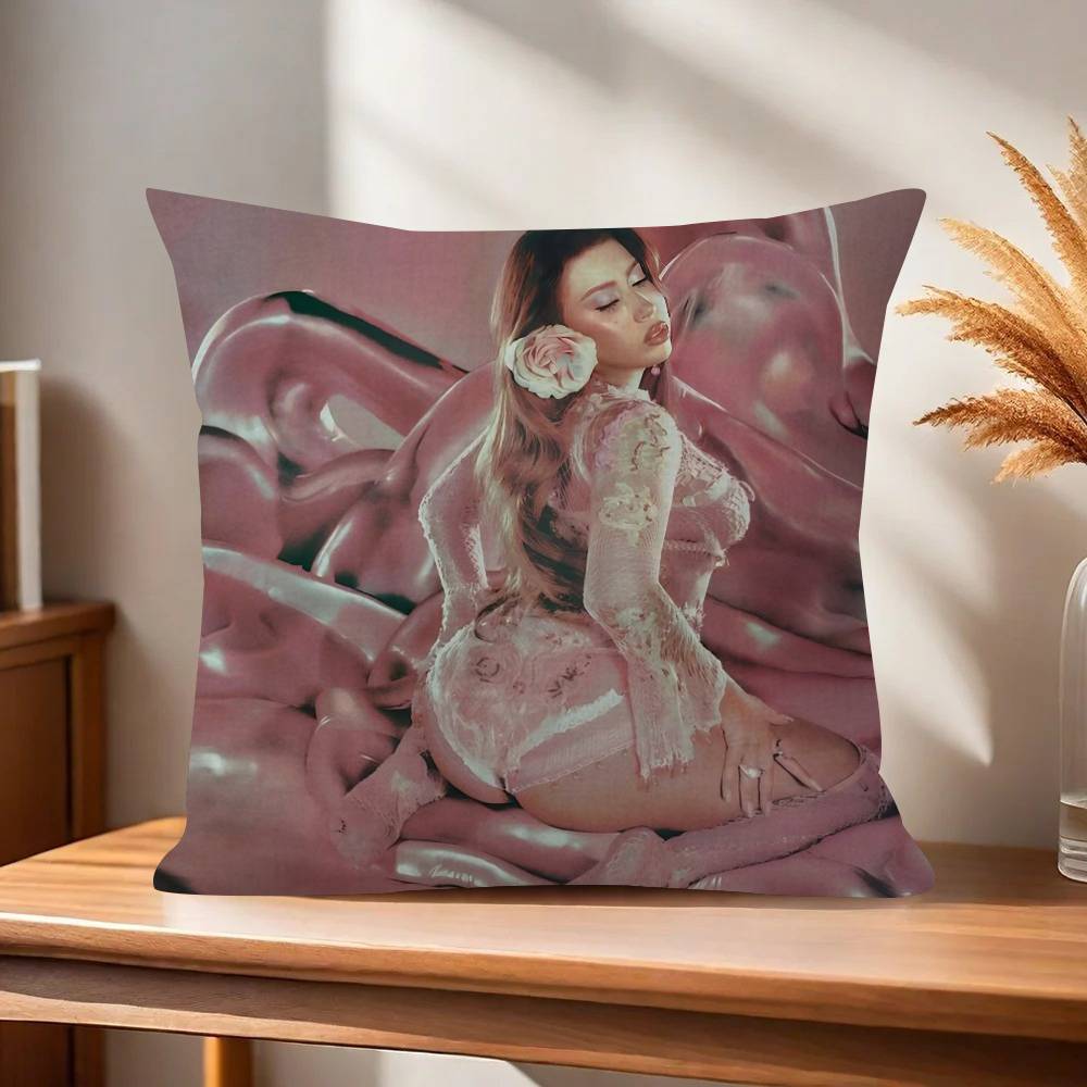 Singer Pop KKali Uchis Office Cushion Pillowcase Car Cushion CoverXCM Lumbar Pillowcase Sofa Pillowcover 30x30 cm