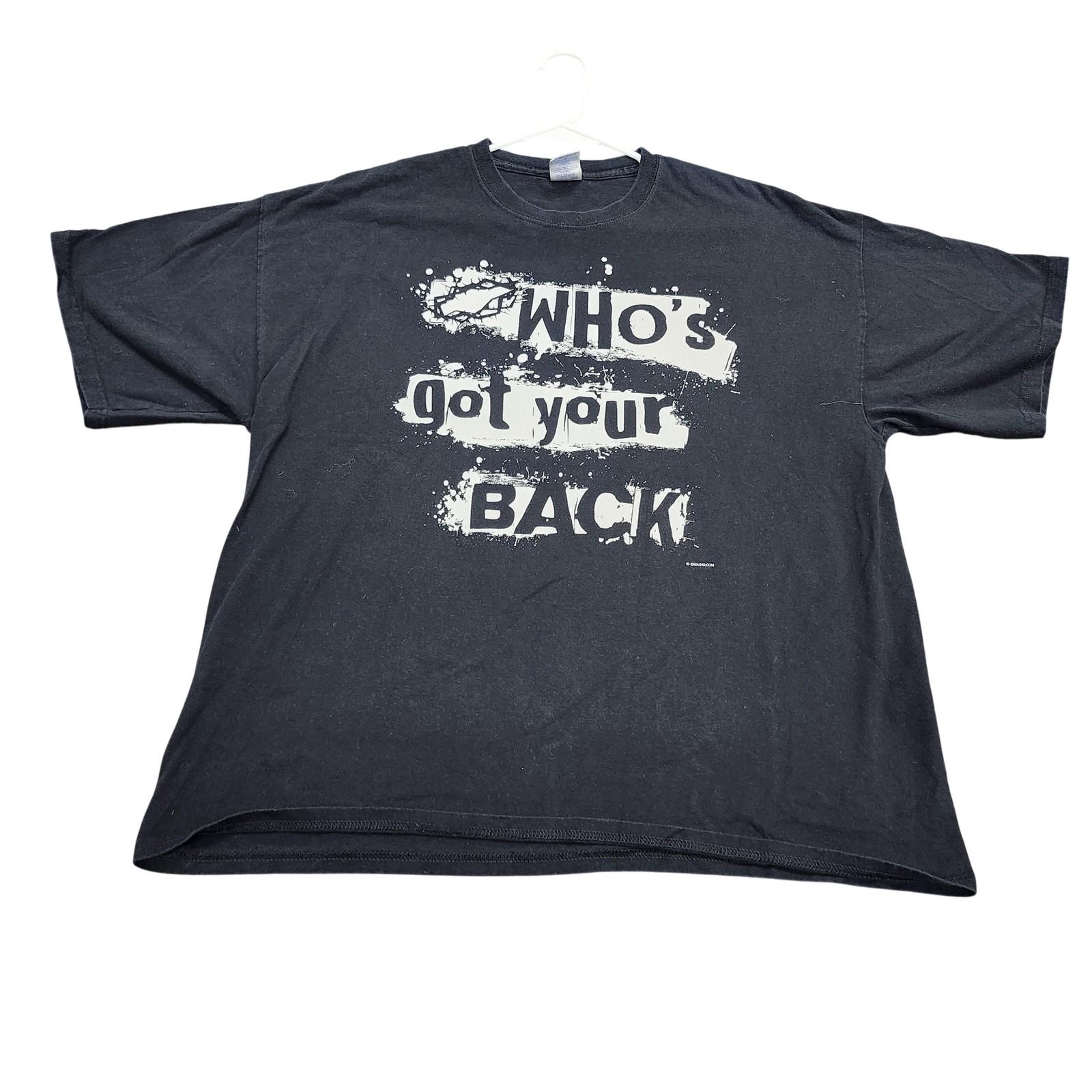 Gildan Shirt Mens 2XL Black Who s Got Your Back Christian Graphic Tee Psalm 91 Unisex T-Shirt XXL
