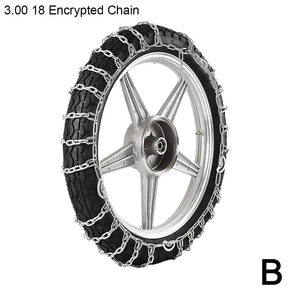 Universal Motorcycle & Scooter Anti-skid Chain, 30017 & Breaking, Ice Design Snow Encrypted Tire Bold Anti-slip, T1E1