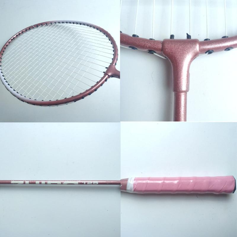 Badminton Racket Set (1 Pair of Racket + Storage Bag + 3 Nylon Badminton) Iron Alloy Training Home Entertainment Split Badminton Rac