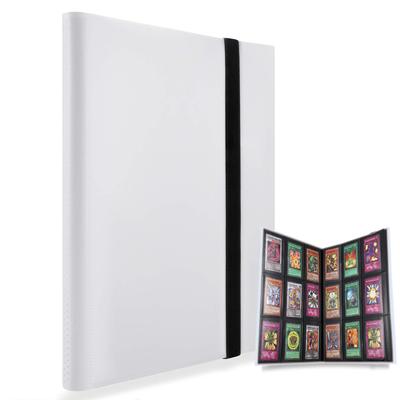 360 Pocket Trading Card Side Loading PP Card Binder Taschenformat Kompatibel mit Pokemon-Kartenalbum, Pocket, (Weiß)