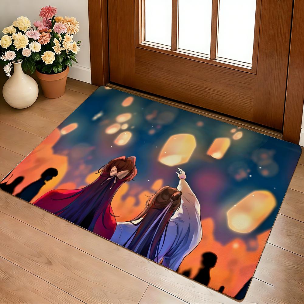 Bl H-Heaven Official's B-Blessing Floor Mat Cozy Flannel Soft Thick Non-Slip Mat For Living Room Bedroom Kitchen Decor Rugs