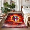 Crystal Velvet Rug Custom Name Text, Soft Non Slip Floor Mat Home DecorBologna FC