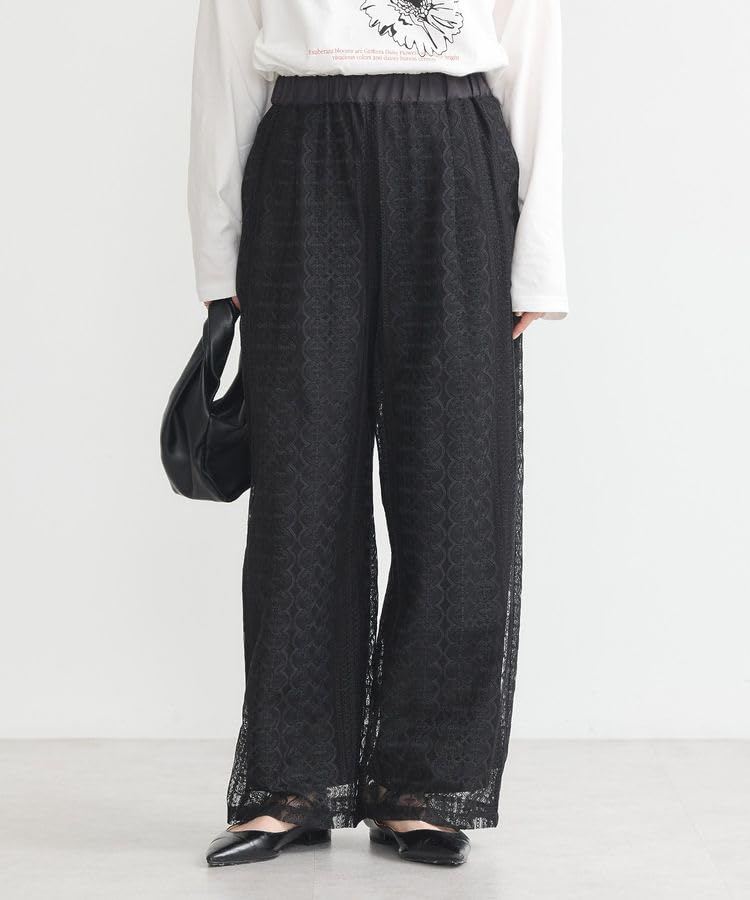 Muzyka Casual Koronka Czarny [Ziemia i Ekologia] Spodnie, Spodnie, Damskie,