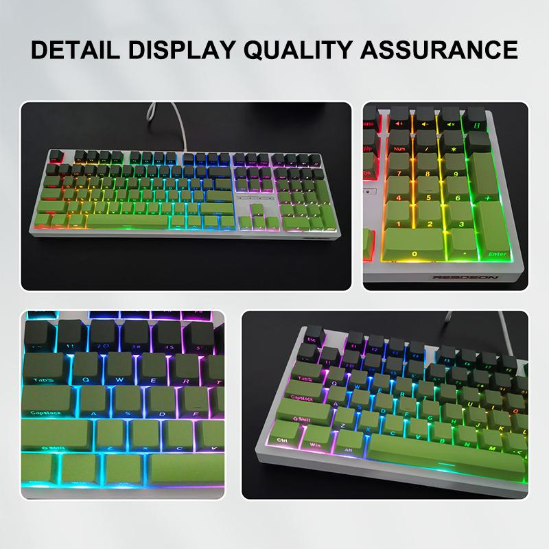 

133 клавиши Матча Боковая печать С подсветкой Колпачки клавиш Pbt Колпачки клавиш Профиль OEM Для механической клавиатуры с переключателями MX