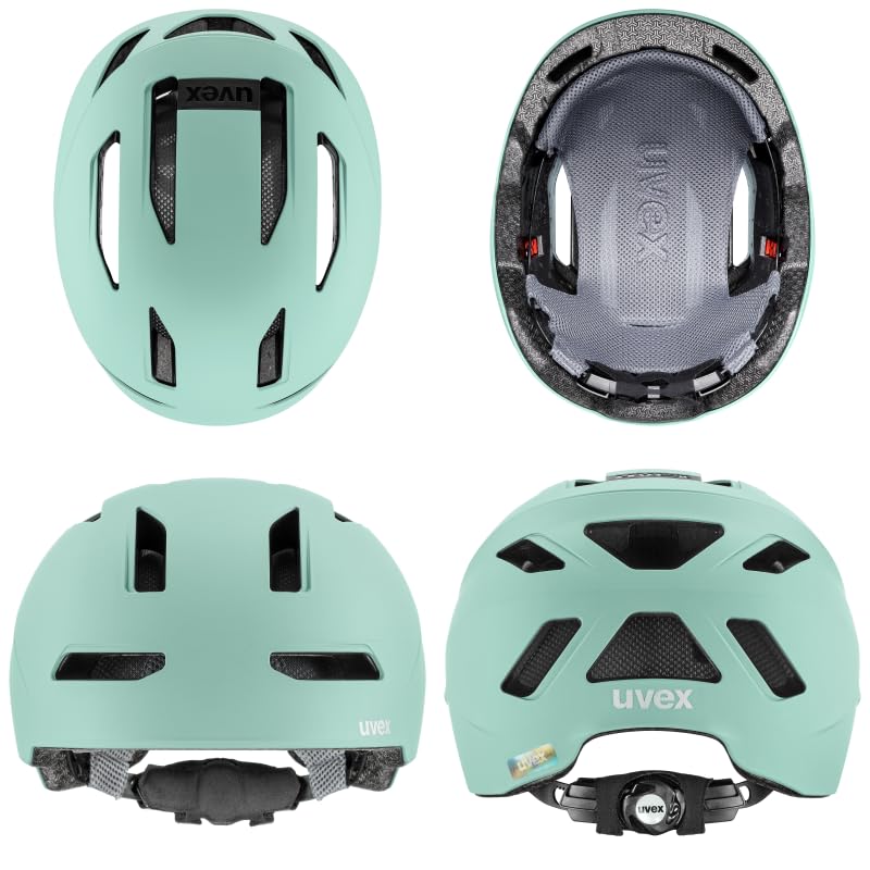 Uvex Bicycle Helmet for Highly Adjustable CE Made In Urban Planet Jade [Uvex] Adults, Lightweight, Breathable, Stylish, Size, Certified, Germany,
